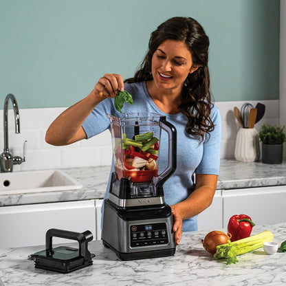 3-In-1 Food Processor And Blender With 5 Automatic Programs 1.8L Black
