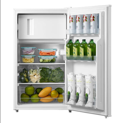 Under Counter Fridge 93L Cooler Box Interior Light Reversible Door White