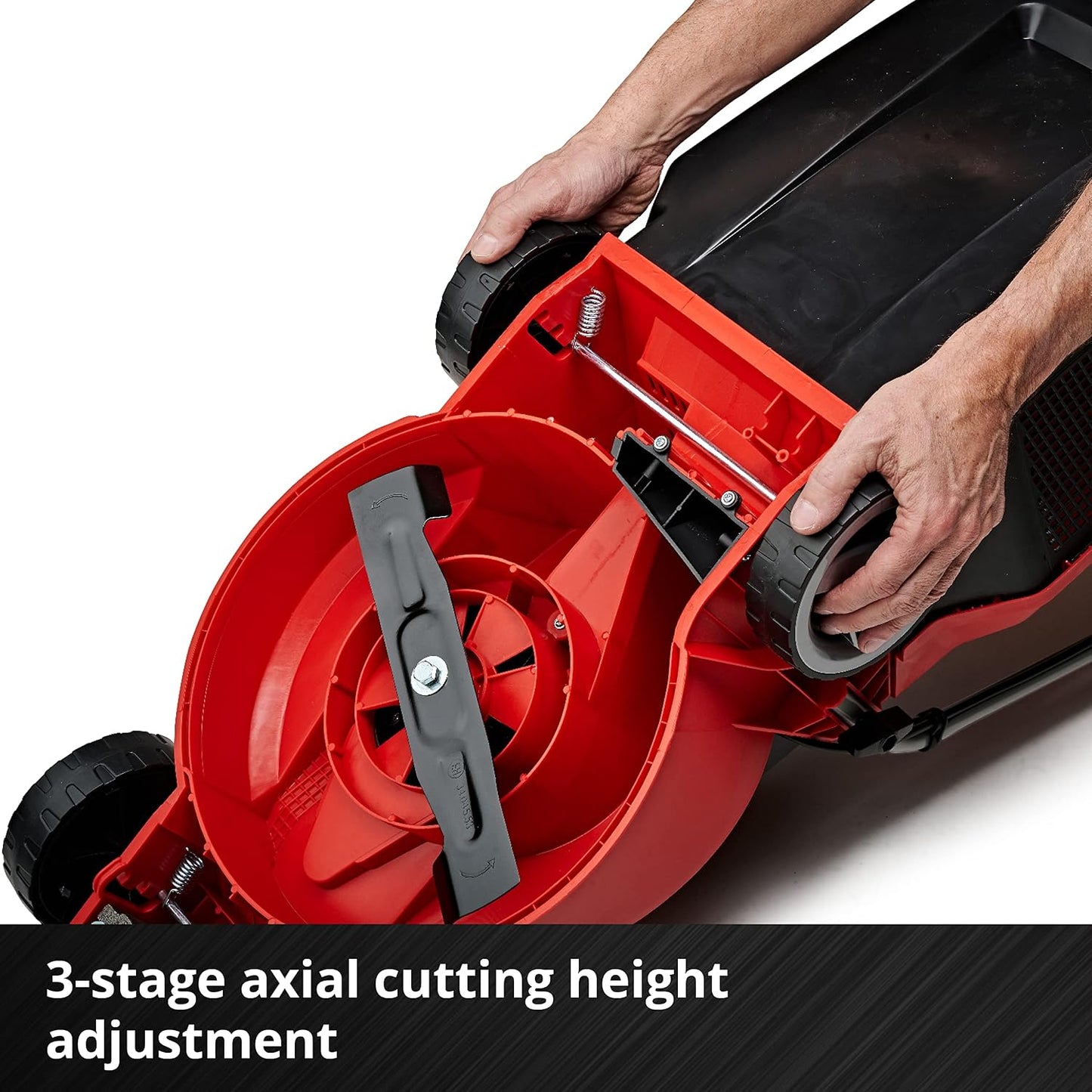Cordless Lawn Mower 30cm 18V Brushless Motor Red Black