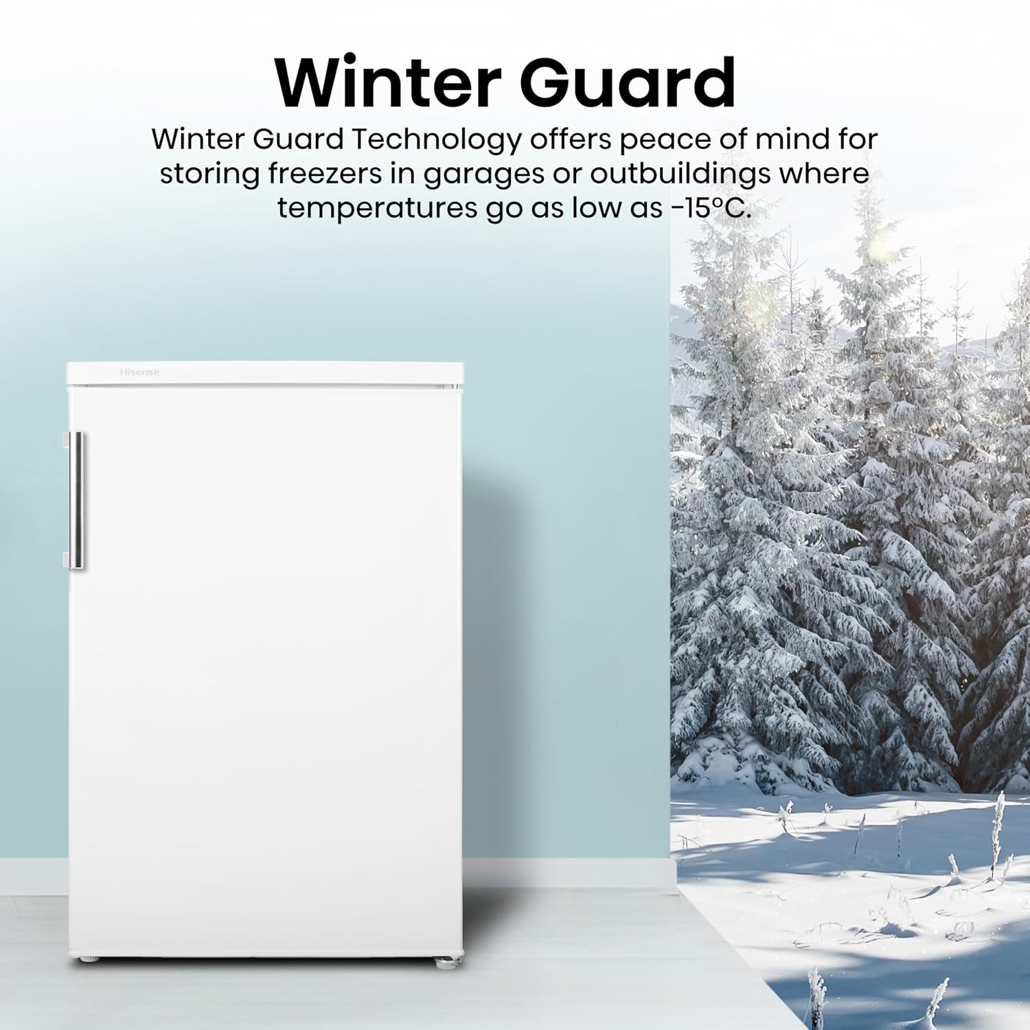 Freestanding Freezer 82L 56cm White Undercounter