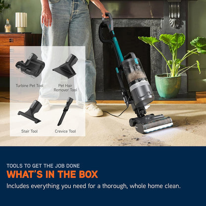 Upright Bagless Vacuum Cleaner 600W 2L HEPA Filter Graphite/Teal