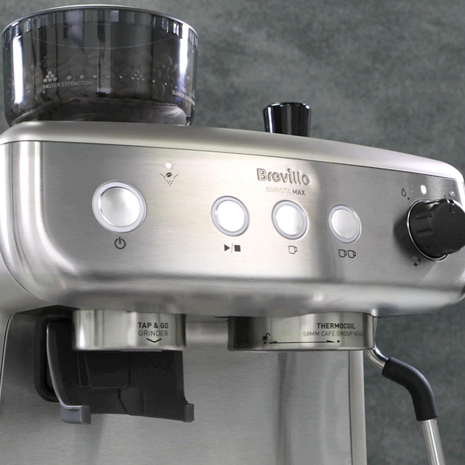 Espresso Machine 2.8L 15 Bar Integrated Grinder Stainless Steel