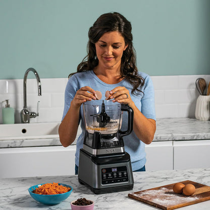 3-In-1 Food Processor And Blender With 5 Automatic Programs 1.8L Black