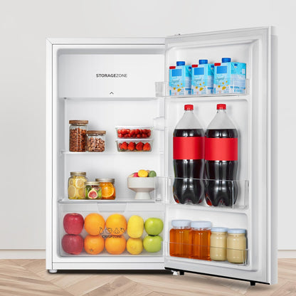 Under Counter Fridge 82L Adjustable Thermostat White Reversible Door