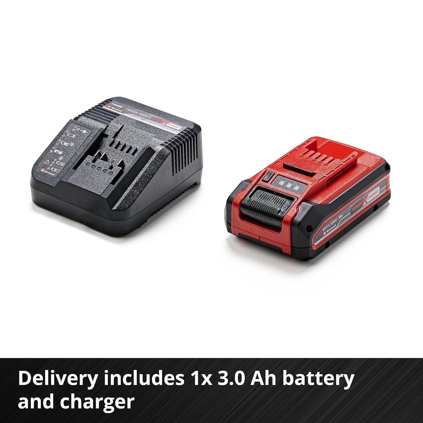 Cordless Lawn Mower 30cm 18V Brushless Motor Red Black
