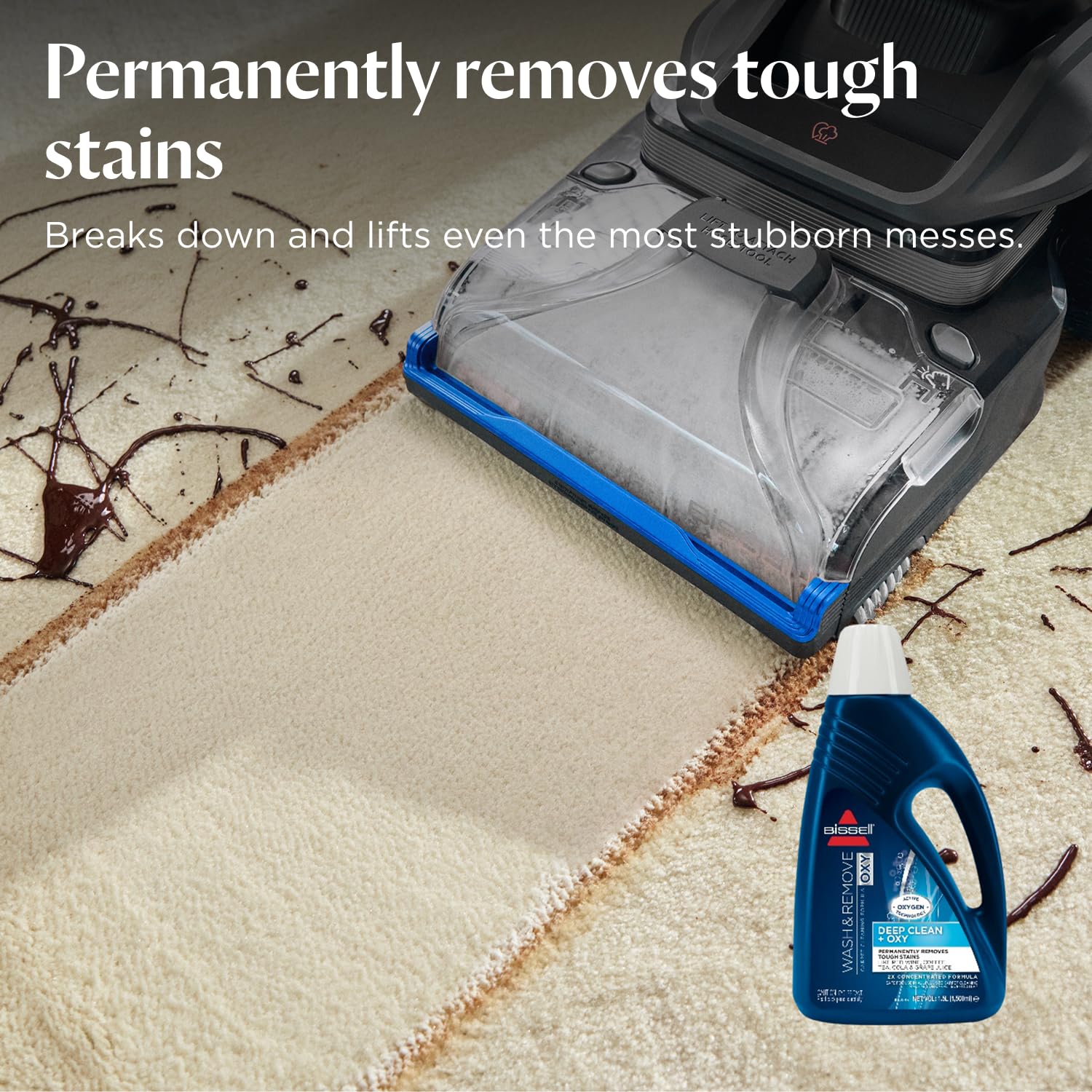 Carpet Cleaning Solution 1.5L Oxy Stain Remover Fresh Scent