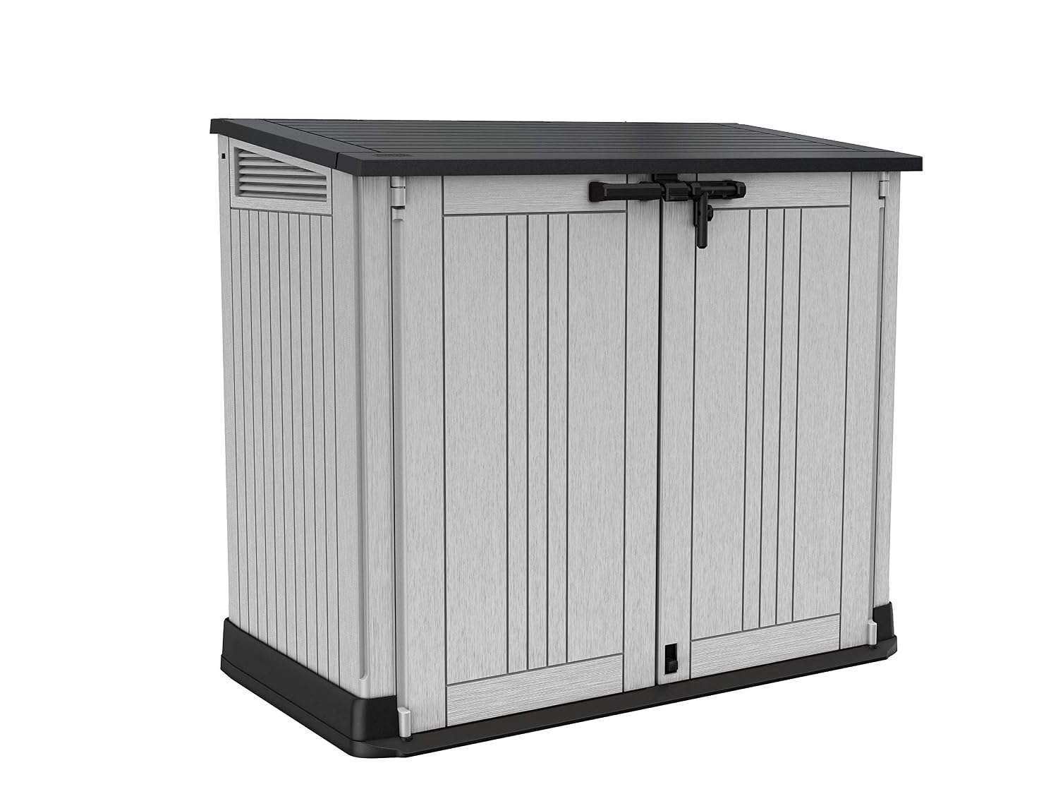 Outdoor Garden Storage Shed 880L Top And Front Opening Light Grey