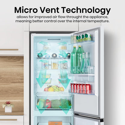 Freestanding Fridge Freezer 304L Total No Frost Water Dispenser White