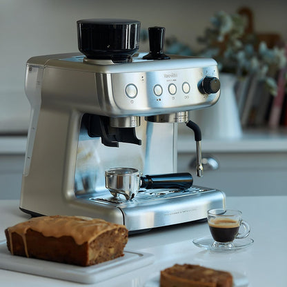 Espresso Machine 2.8L 15 Bar Integrated Grinder Stainless Steel