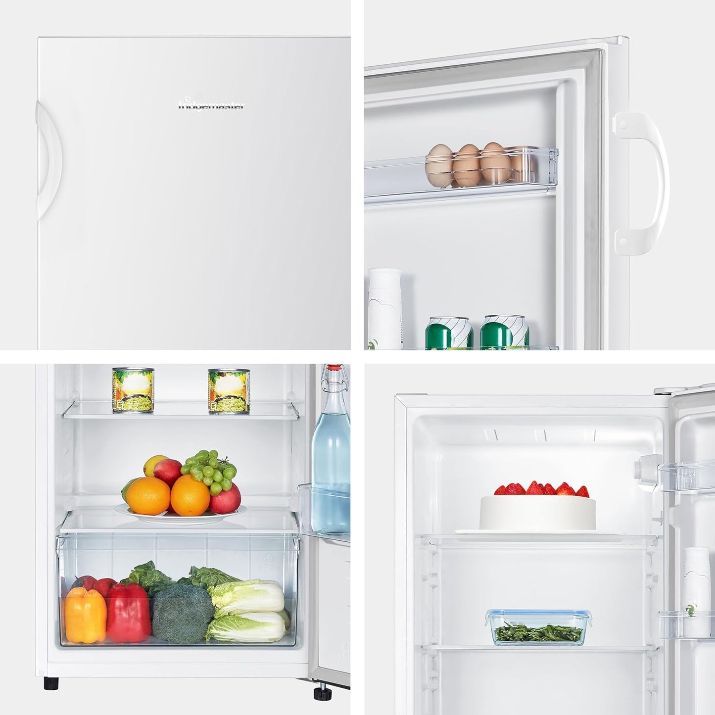 Freestanding Larder Fridge 242L 55cm White E Rated