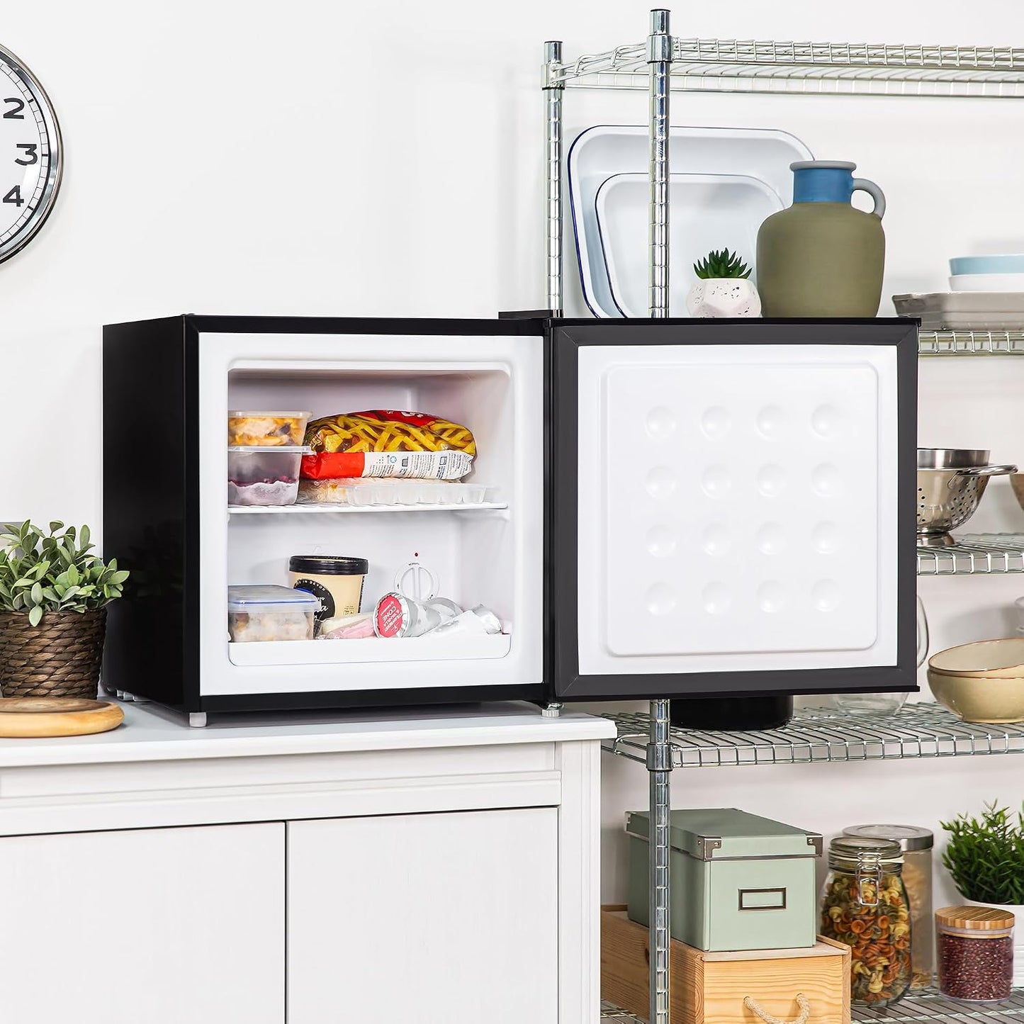 Table Top Mini Freezer 31L Black Freestanding