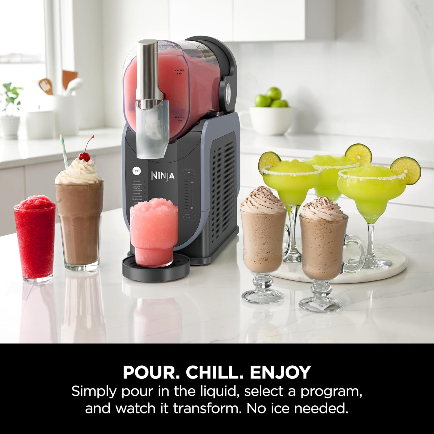 Frozen Drinks Maker 1.9L 5 Presets WhisperChill Technology Arctic Blue