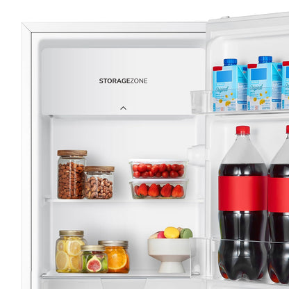 Under Counter Fridge 82L Adjustable Thermostat White Reversible Door