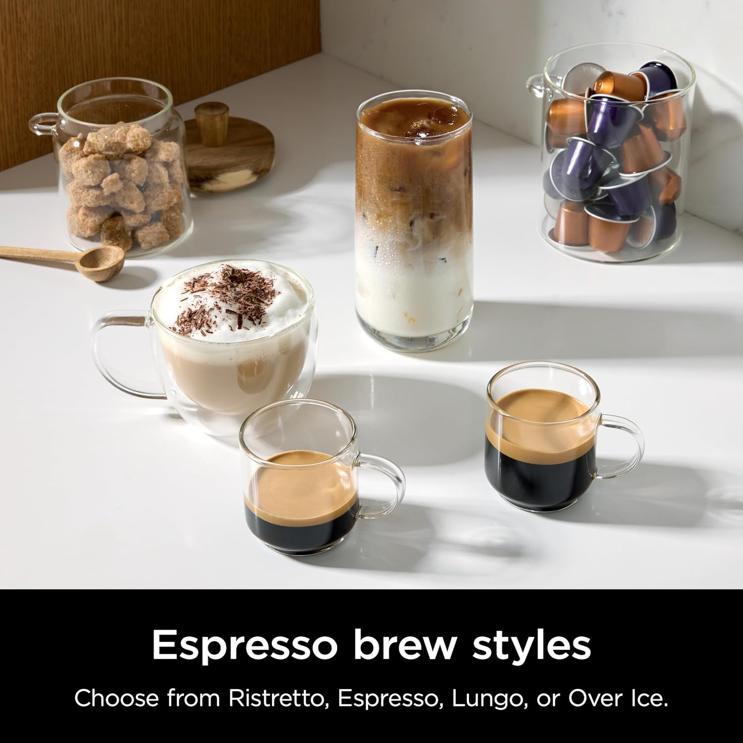 2-in-1 Filter Coffee And Pod Capsule Machine 1.8L Built-in Milk Frother Black