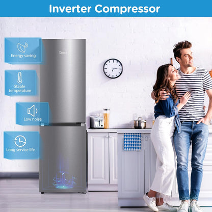 Freestanding Fridge Freezer 273L 60/40 Frost Free Stainless Steel