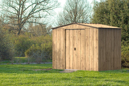 Duramax TOP 2.52 x 1.74 m Metal Shed - Woodgrain