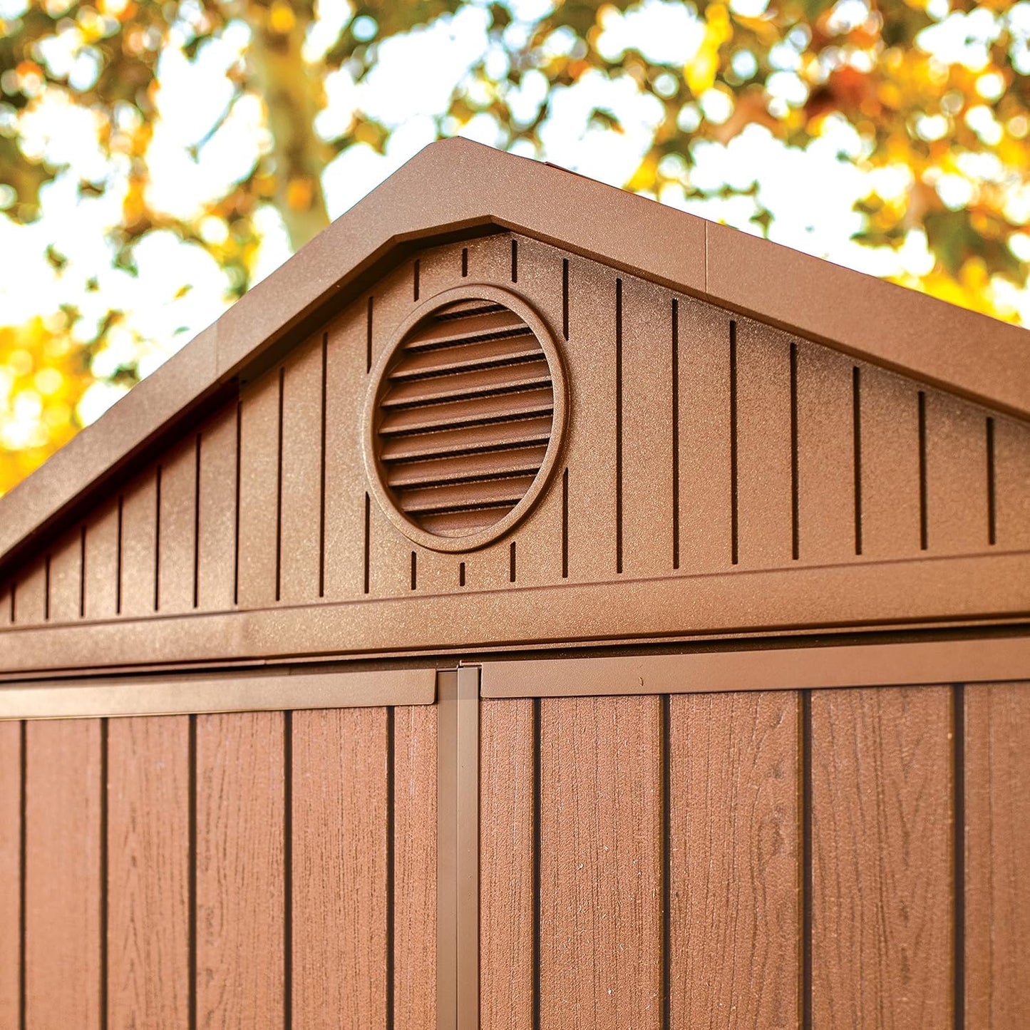 Darwin 6x4ft Double Door Garden Shed — Wood-Effect Outdoor Storage