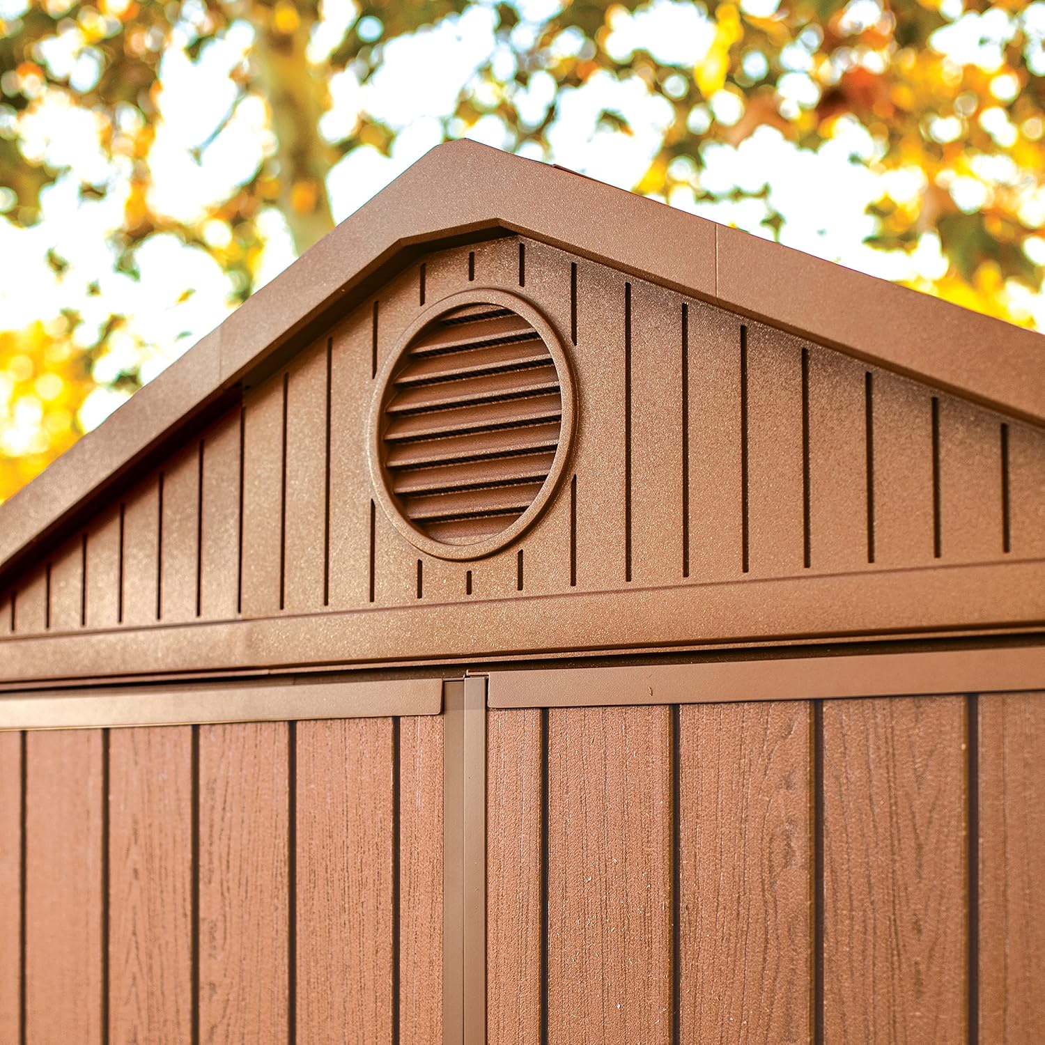 Darwin 6x4ft Double Door Garden Shed — Wood-Effect Outdoor Storage