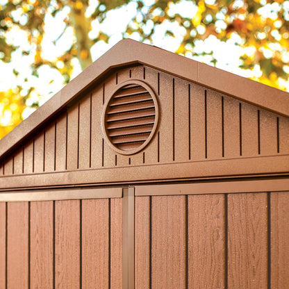 Darwin 6x4ft Double Door Garden Shed — Wood-Effect Outdoor Storage