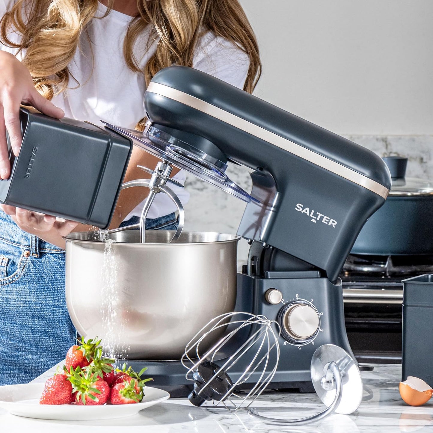 Stand Mixer 5L 6-Speed 1200W Pulse Blue
