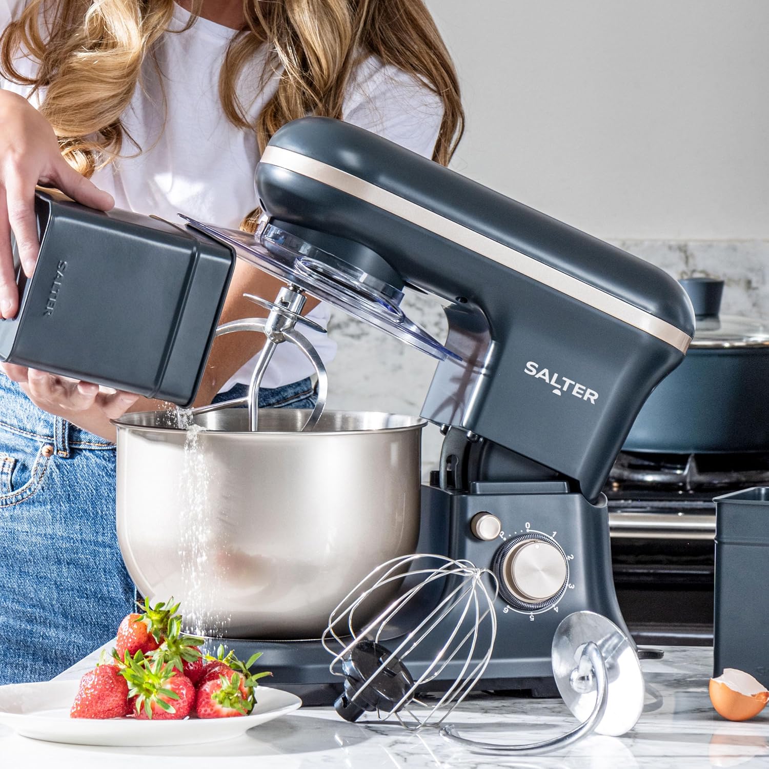 Stand Mixer 5L 6-Speed 1200W Pulse Blue