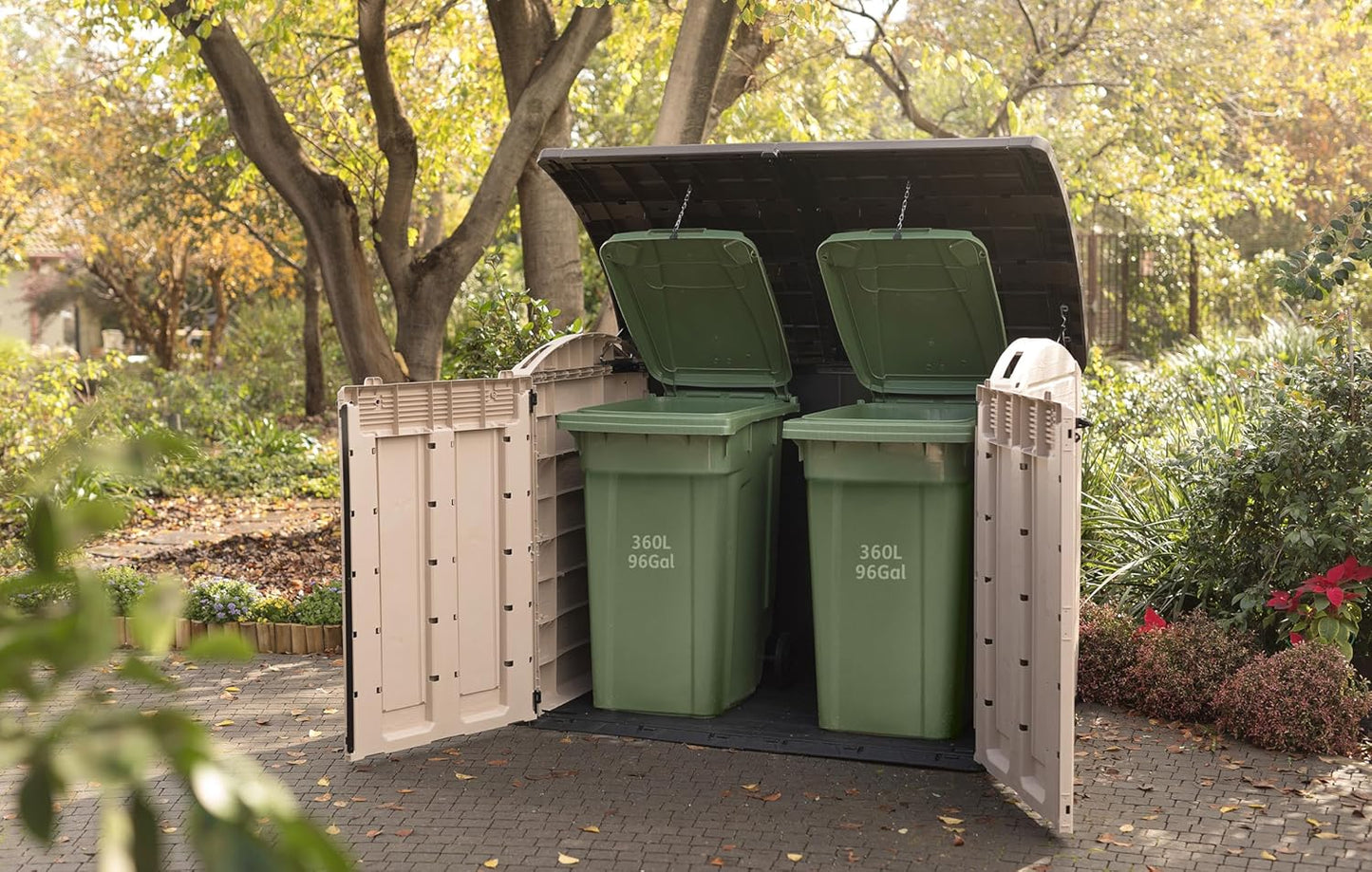 2000L Resin Outdoor Storage Shed — Extra Large Garden Storage Box