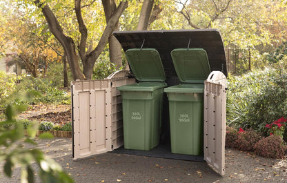 2000L Resin Outdoor Storage Shed — Extra Large Garden Storage Box