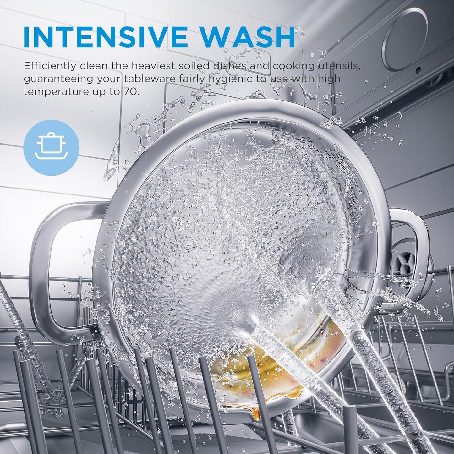 Freestanding Dishwasher 10 Place Settings 45cm Stainless Steel