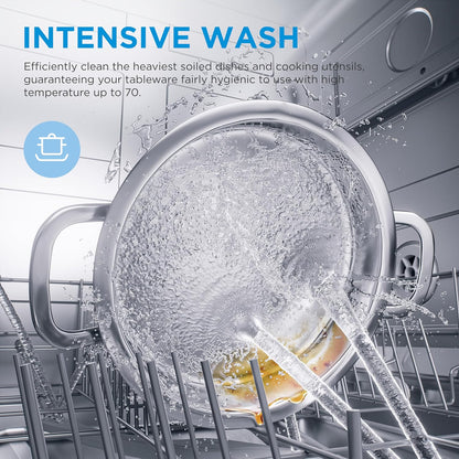 Freestanding Dishwasher 10 Place Settings 45cm Stainless Steel