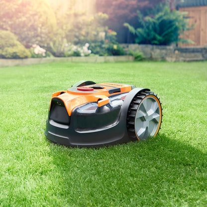 Robot Lawn Mower 16 Drop And Mow 24V 4.0Ah Battery Fast Charger Orange