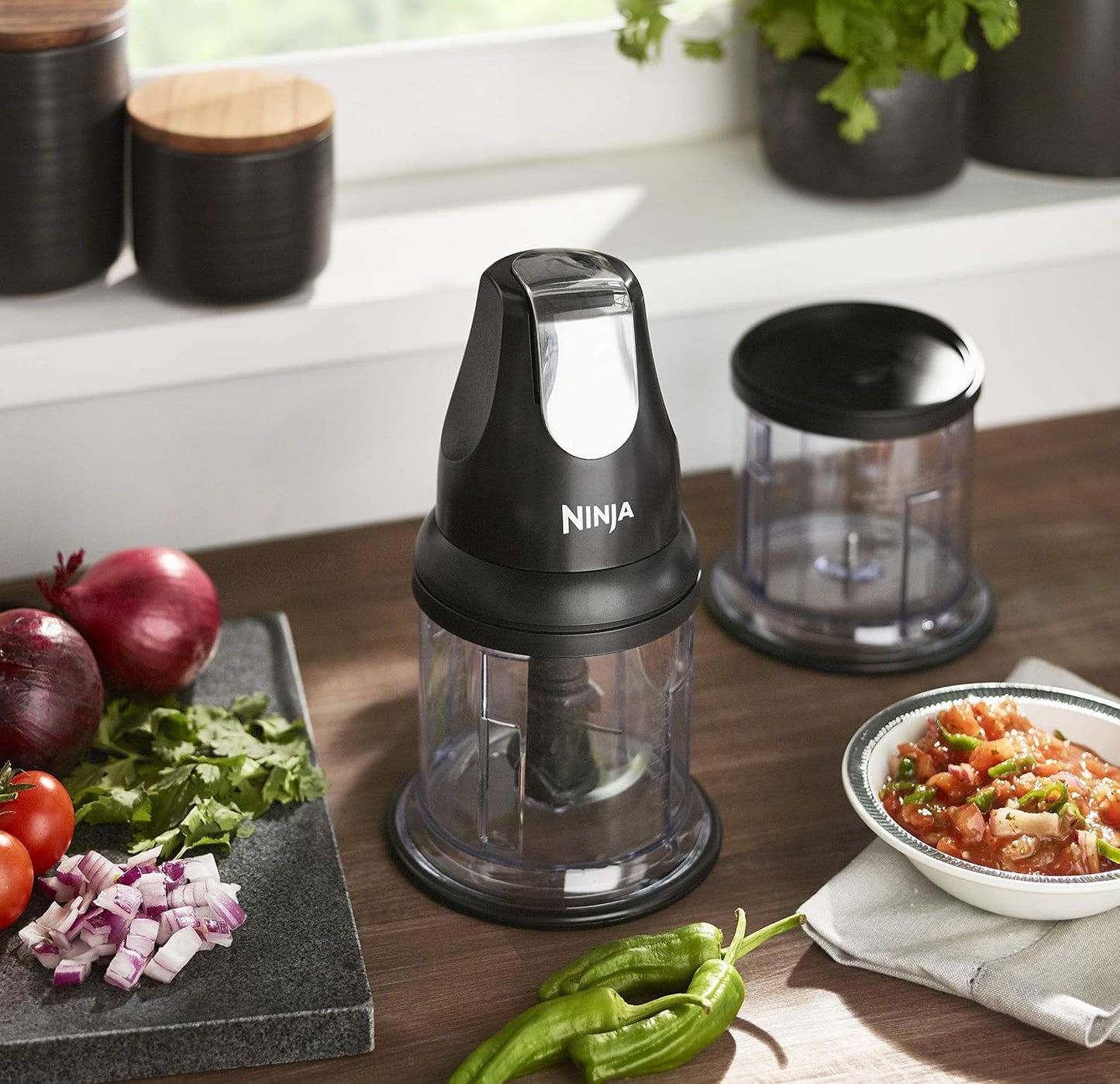 Mini Herb & Vegetable Chopper 200W Black
