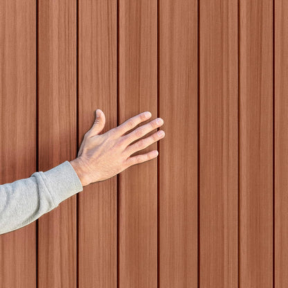Darwin 6x4ft Double Door Garden Shed — Wood-Effect Outdoor Storage