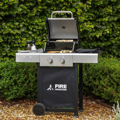 Fire Mountain Sierra 2 Burner Stainless Steel Gas BBQ