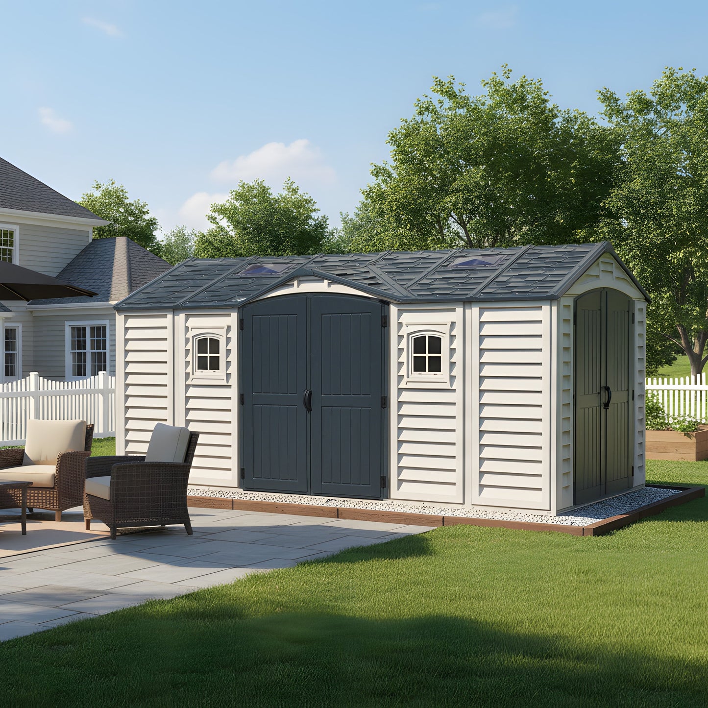 Duramax Apex Pro PLUS 4.77 x 2.40 m Plastic Shed