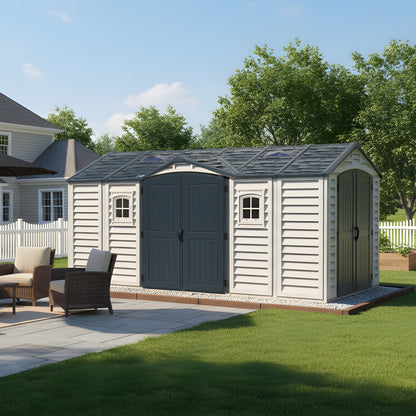 Duramax Apex Pro PLUS 4.77 x 2.40 m Plastic Shed