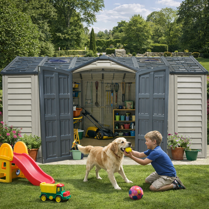Duramax Apex Pro PLUS 4.77 x 2.40 m Plastic Shed