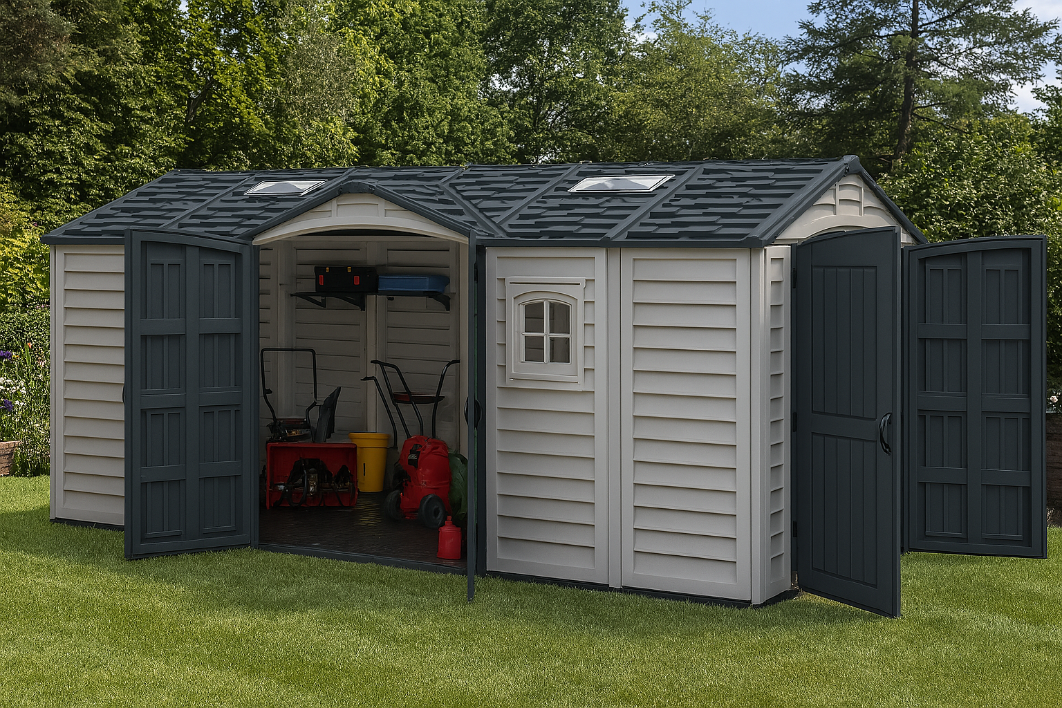 Duramax Apex Pro PLUS 4.77 x 2.40 m Plastic Shed