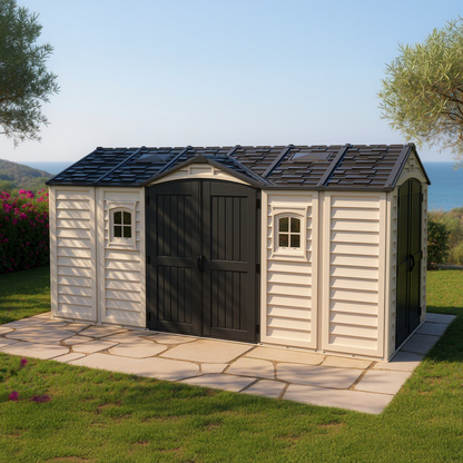 Duramax Apex Pro PLUS 4.77 x 2.40 m Plastic Shed