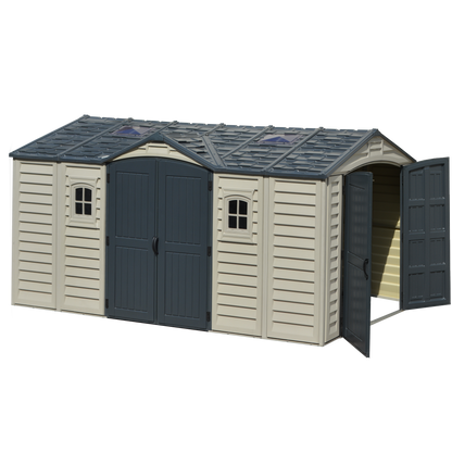 Duramax Apex Pro PLUS 4.77 x 2.40 m Plastic Shed
