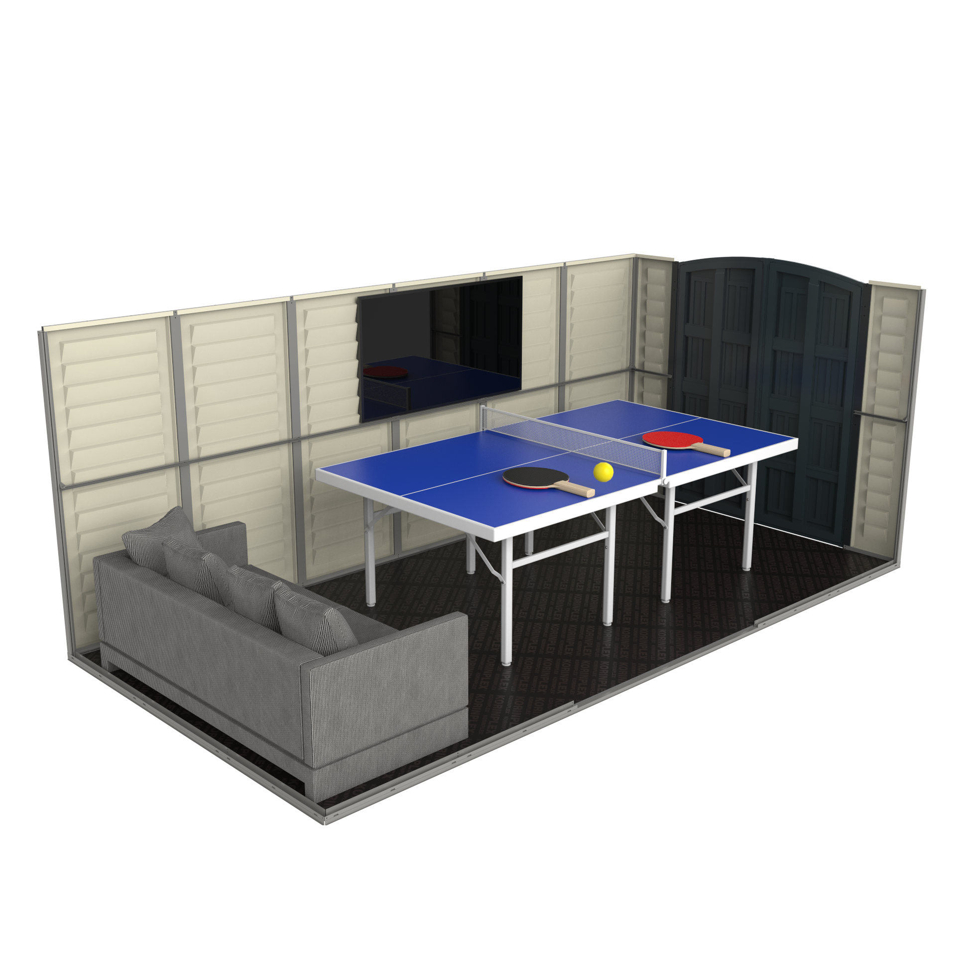 Duramax Apex Pro PLUS 4.77 x 2.40 m Plastic Shed