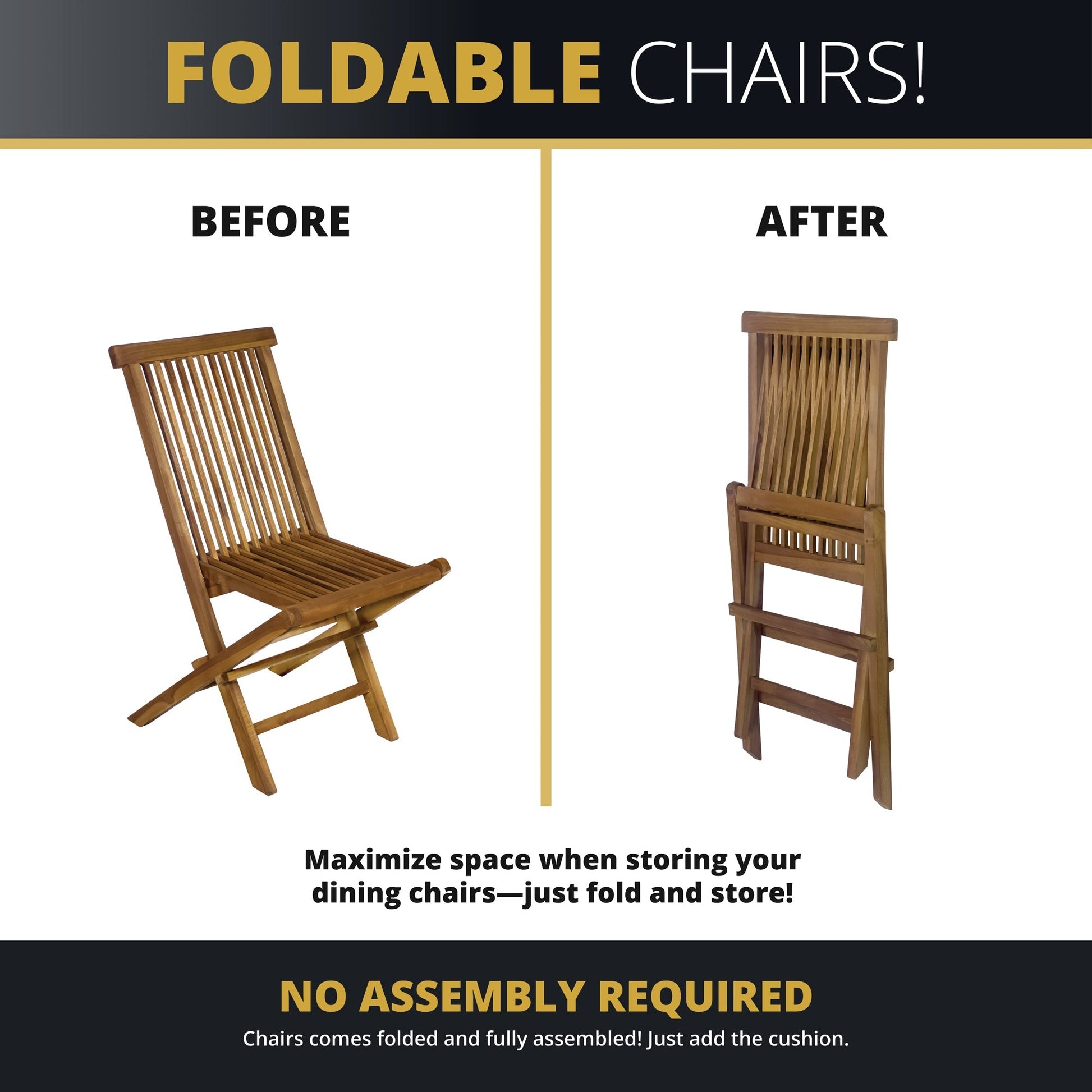 Octavia 5PC Outdoor Dining Set - Teakwood