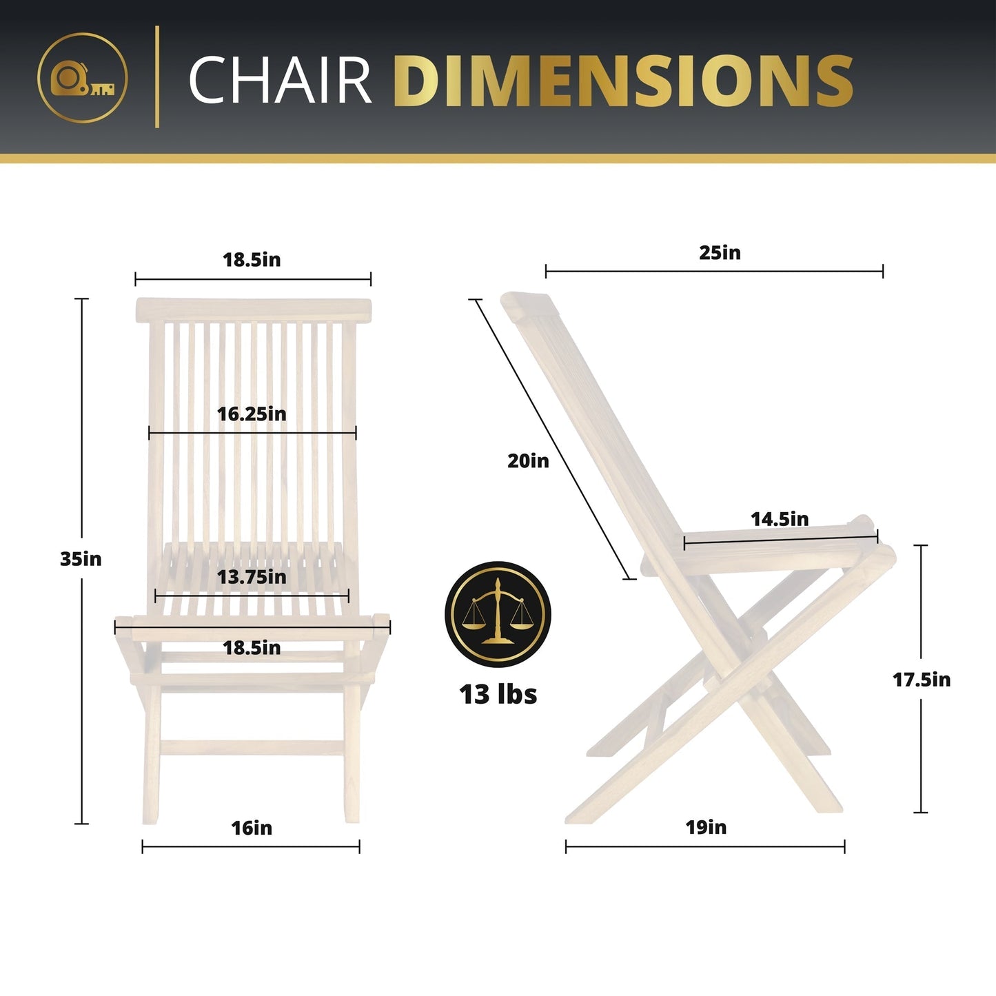 Octavia 5PC Outdoor Dining Set - Teakwood