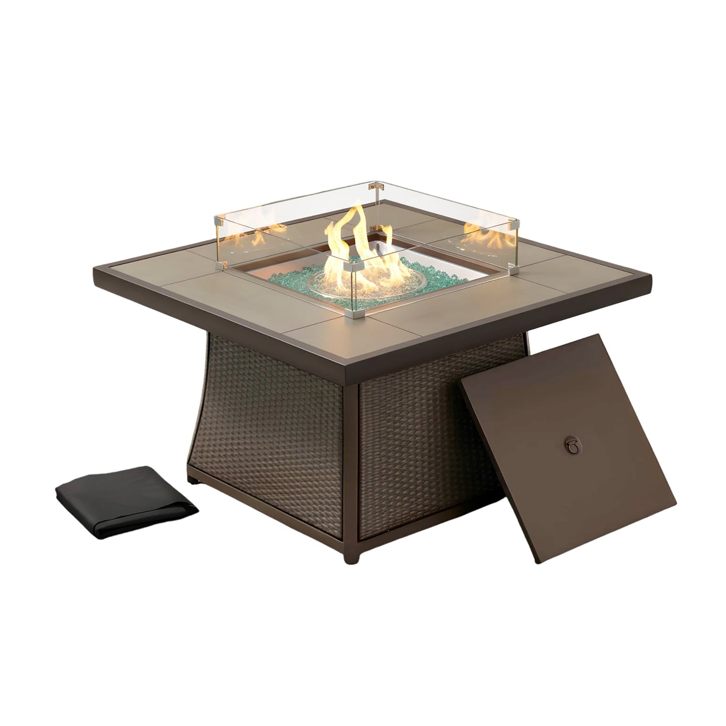 Elio 42" Outdoor Fire Pit Table for Patio