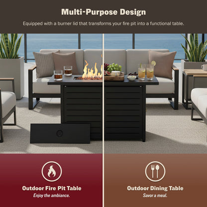 Ore 42" Outdoor Fire Pit Table for Patio