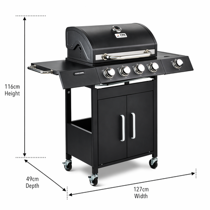 Fire Mountain Cascade 5 Burner Gas BBQ (4+1)