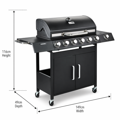 Fire Mountain Cascade 7 Burner Gas BBQ (6+1)