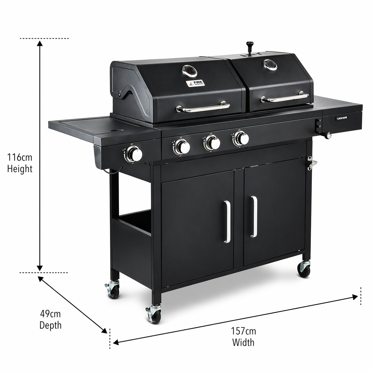 Fire Mountain Cascade Dual Fuel BBQ