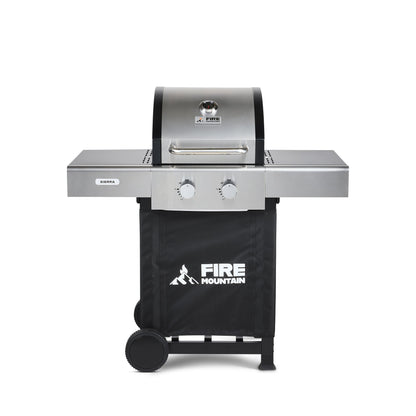 Fire Mountain Sierra 2 Burner Stainless Steel Gas BBQ