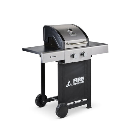 Fire Mountain Sierra 2 Burner Stainless Steel Gas BBQ