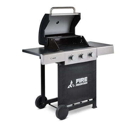 Fire Mountain Sierra 3 Burner Stainless Steel Gas BBQ
